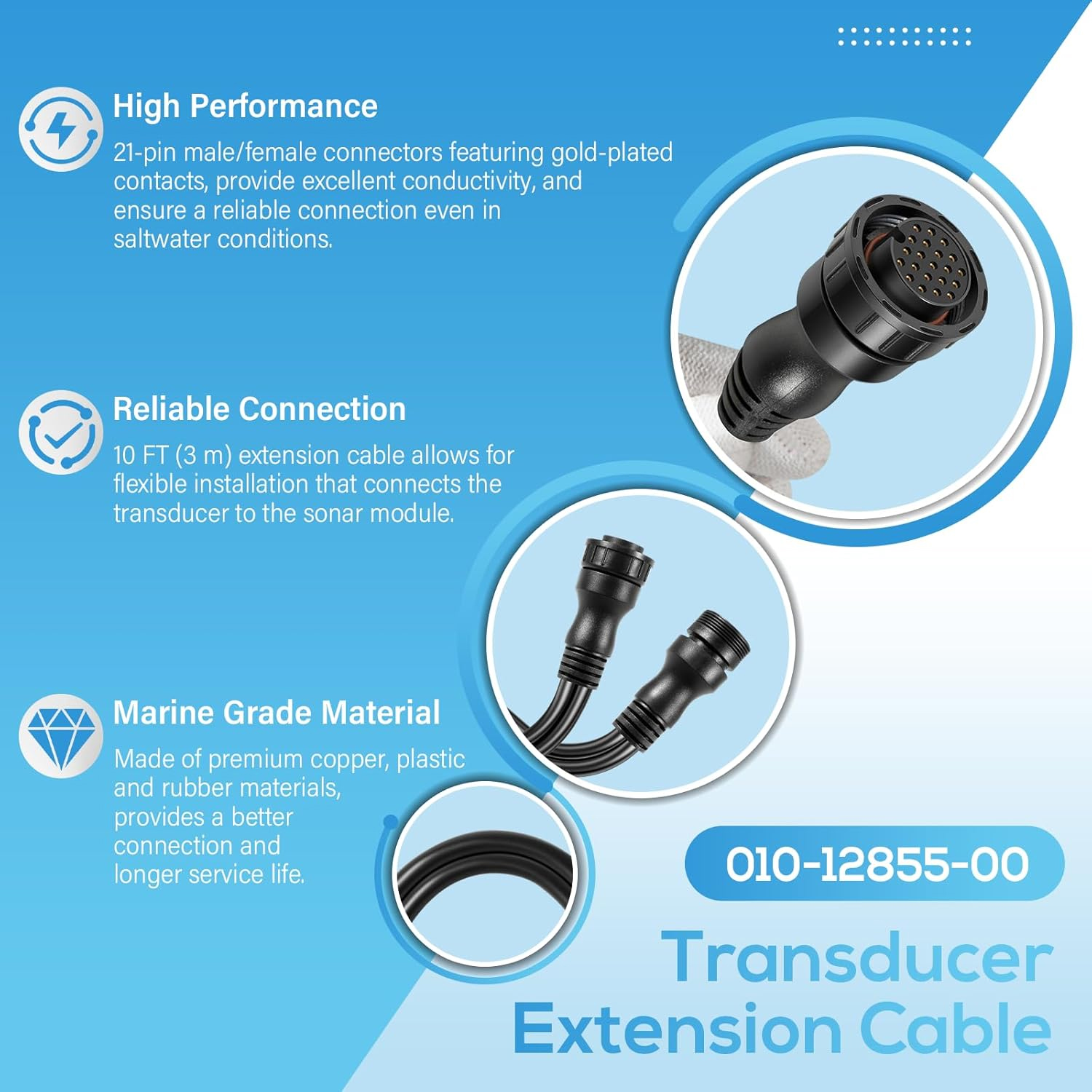 010-12855-00 Ship Transducer E - Fish Finder Cable incelemesi ve fiyatı