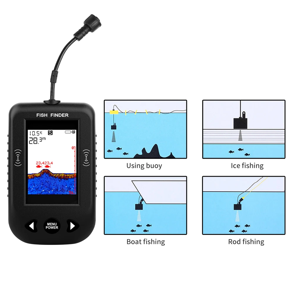 Alarm 100M Portable Sonar Fish - Fish Finder Transducer incelemesi ve fiyatı