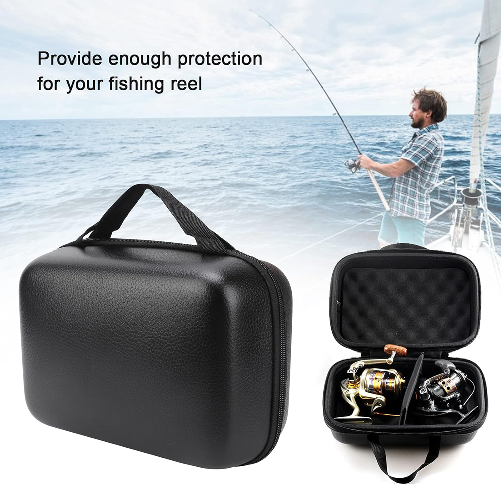 PU Hard Shell Fishing Reel Bag - Fish Finder Case incelemesi ve fiyatı