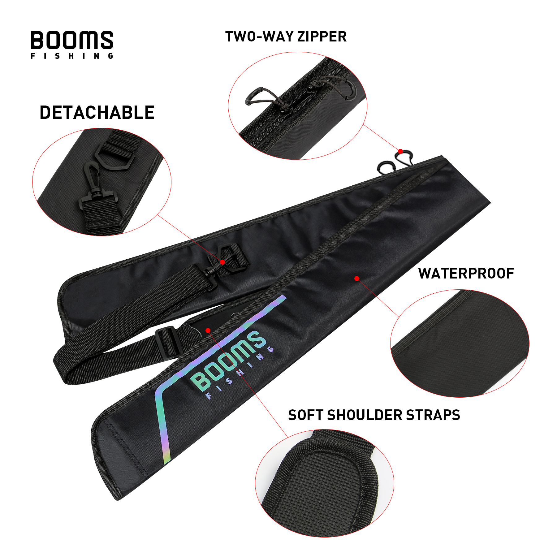 Booms Fishing 195cm Large Wate - Fish Finder Case incelemesi ve fiyatı