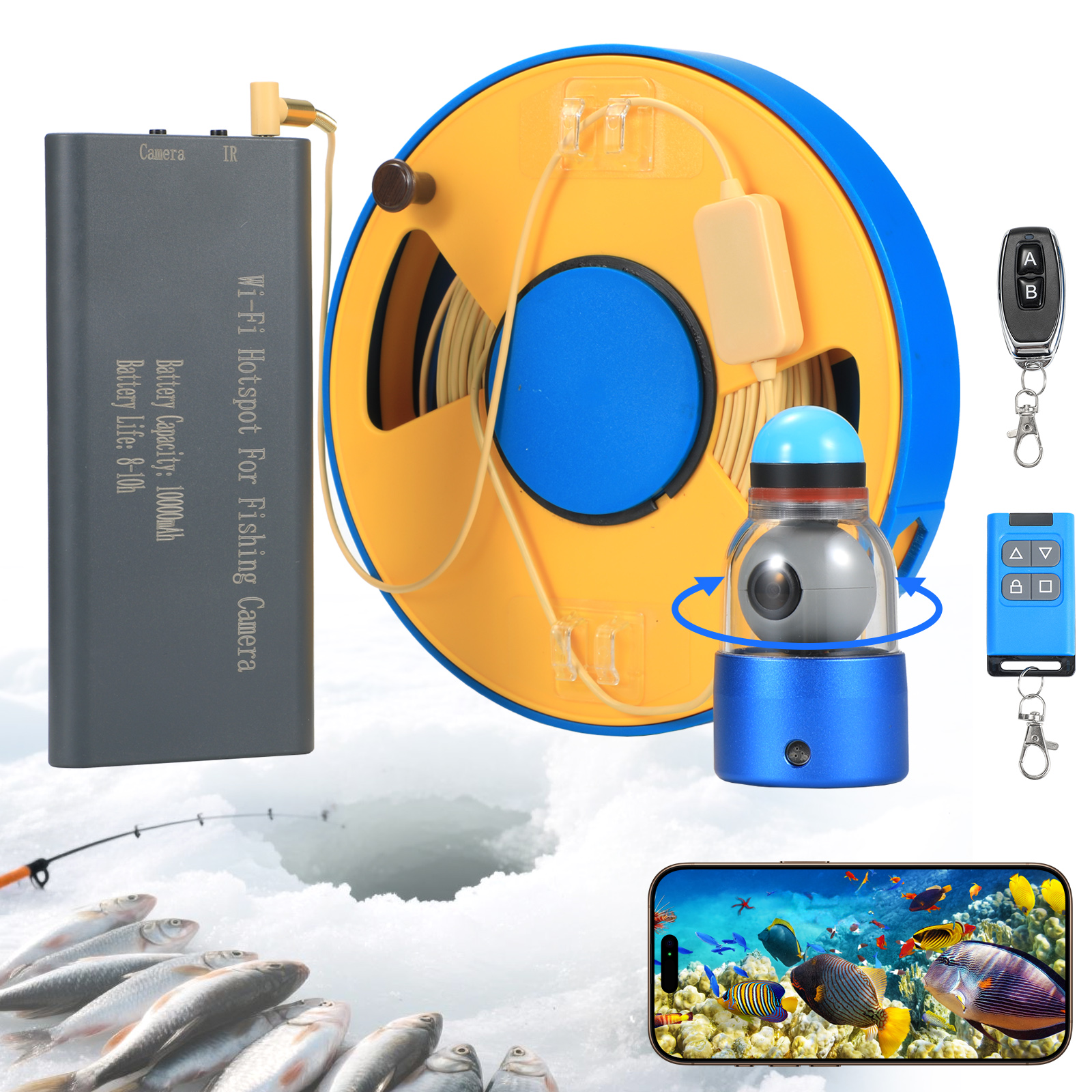 WIFI 360° Underwater Fishing C - Fish Finder Cable incelemesi ve fiyatı