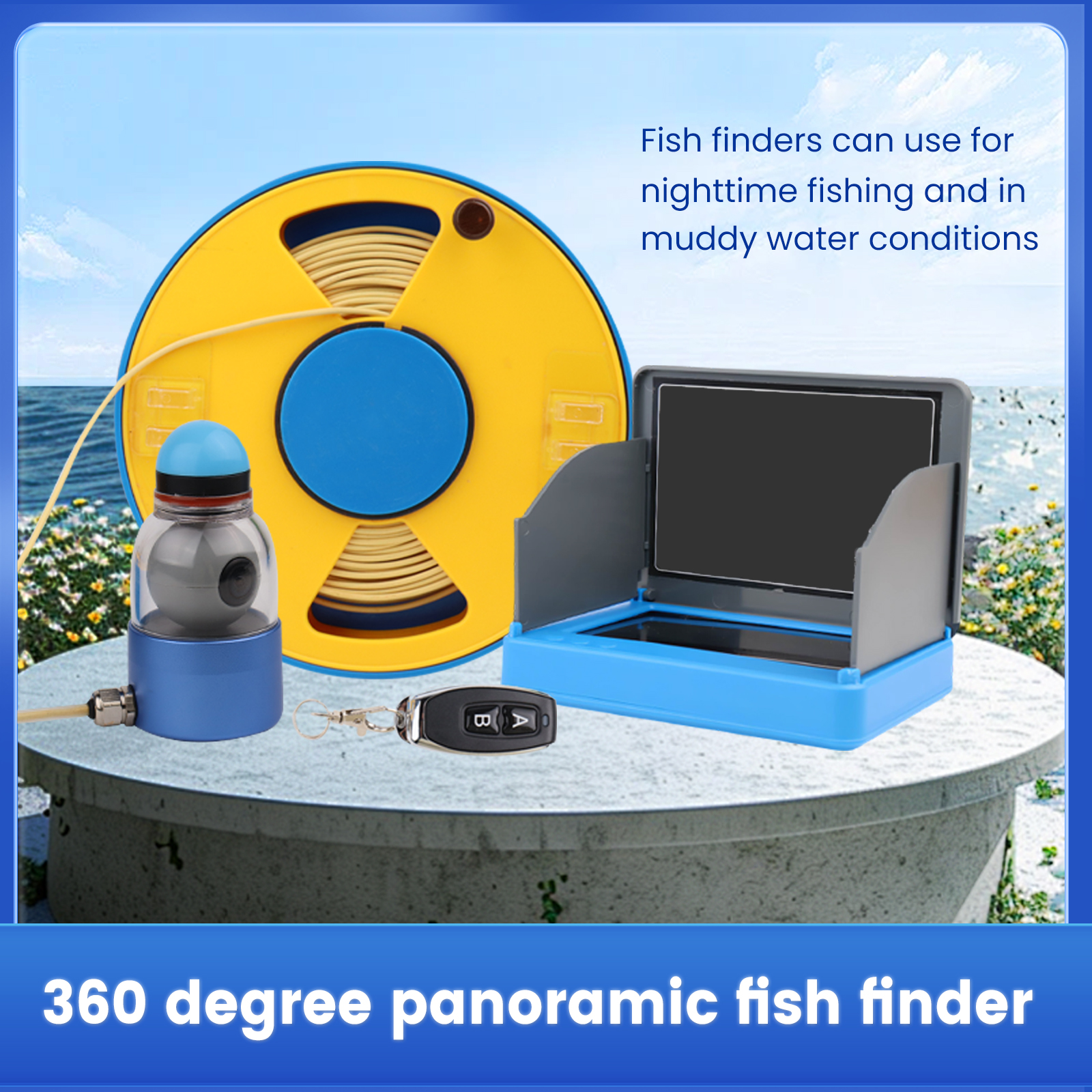 WIFI 360° Underwater Fishing C - Fish Finder Cable incelemesi ve fiyatı