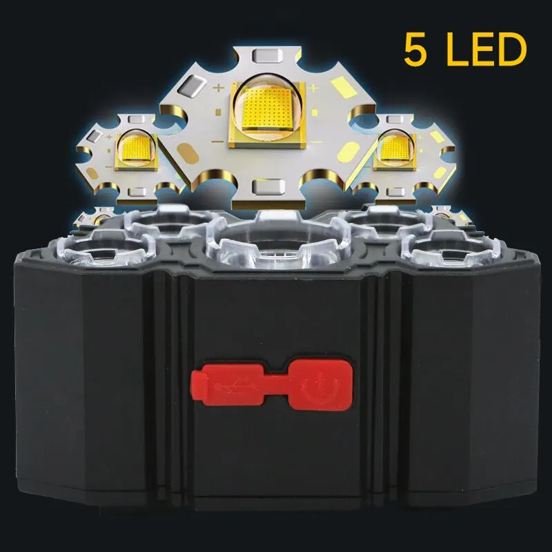 Rechargeable 5 LED Headlamp St - Fish Finder Battery incelemesi ve fiyatı