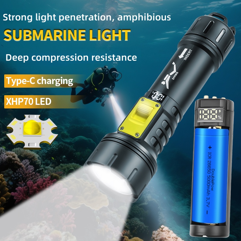 New XHP70 Diving Flashlight IP - Fishing Light incelemesi ve fiyatı