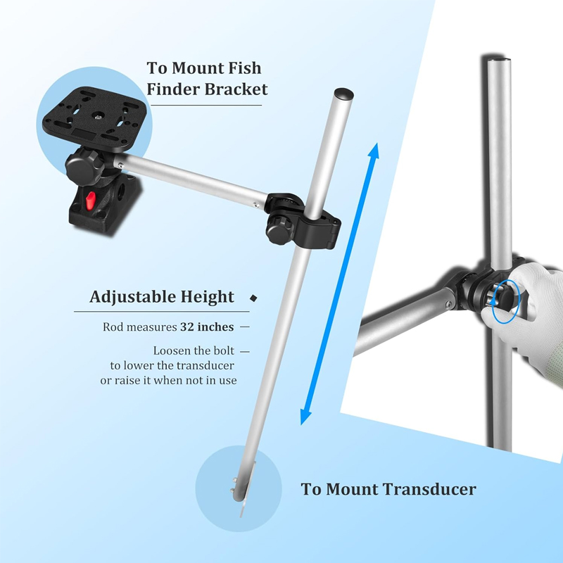 360° Rotation ,Marine Fish Fin - Fish Finder Mount incelemesi ve fiyatı