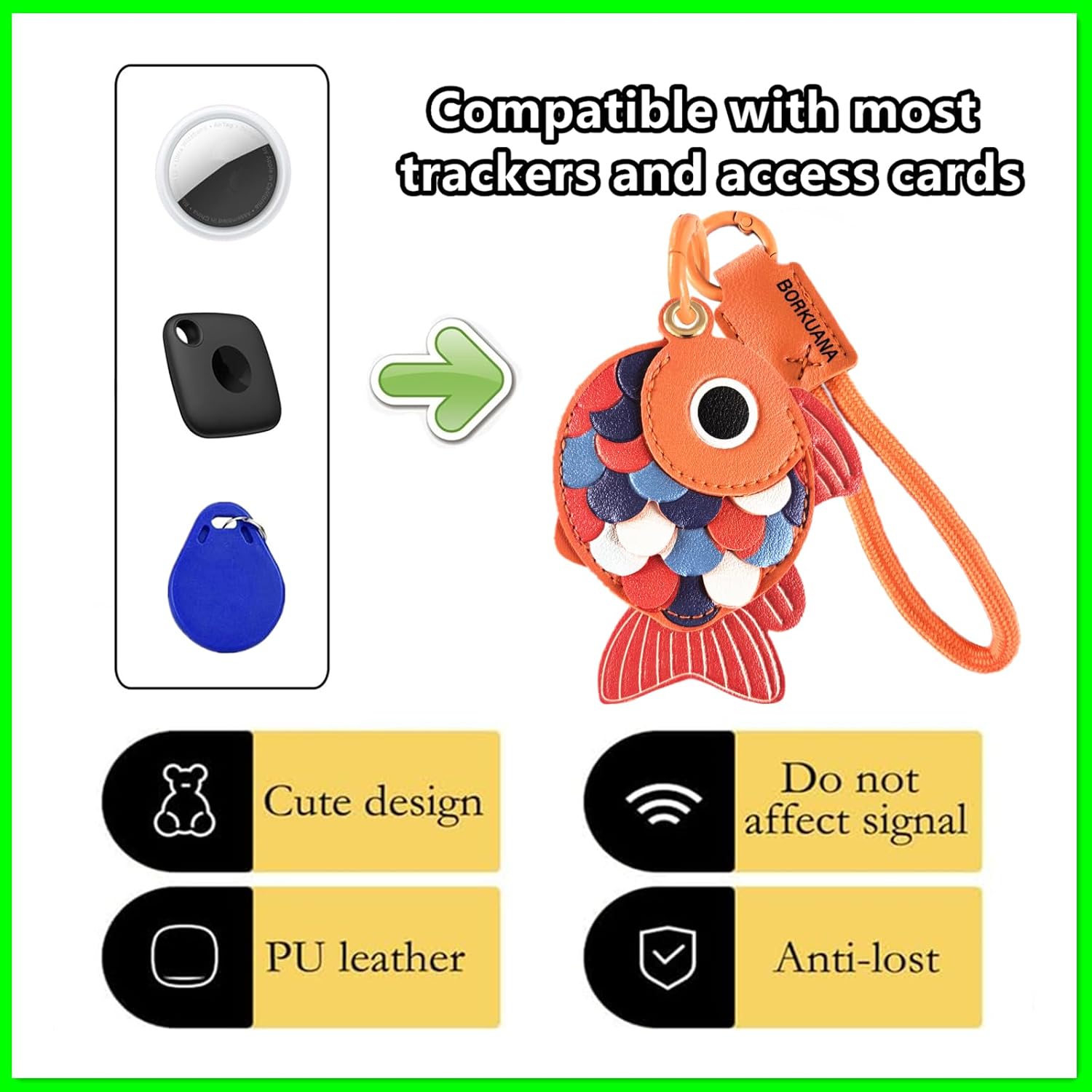 1pc Cute Protective Cover with - Fish Finder Case incelemesi ve fiyatı