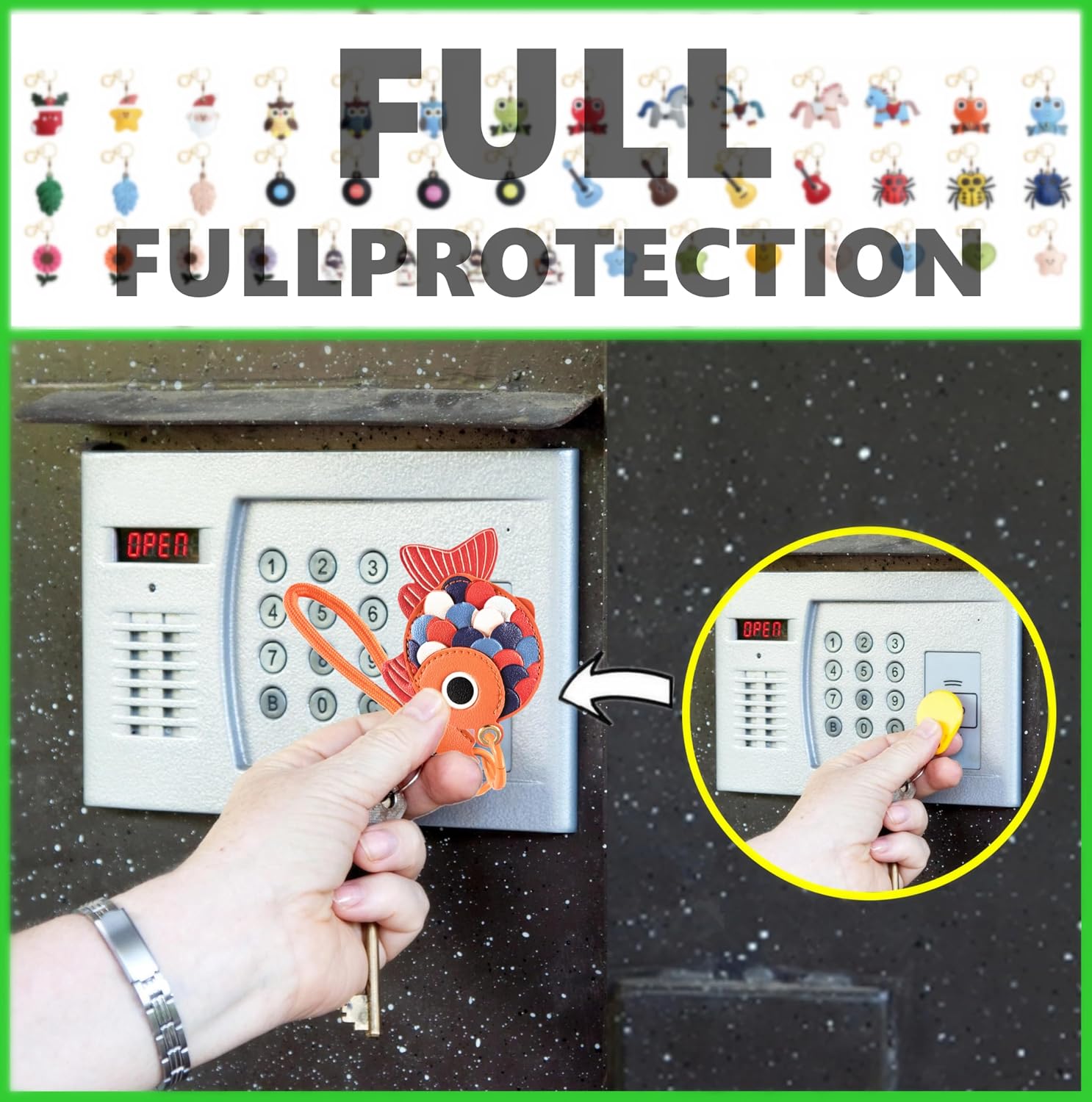 1pc Cute Protective Cover with - Fish Finder Case incelemesi ve fiyatı