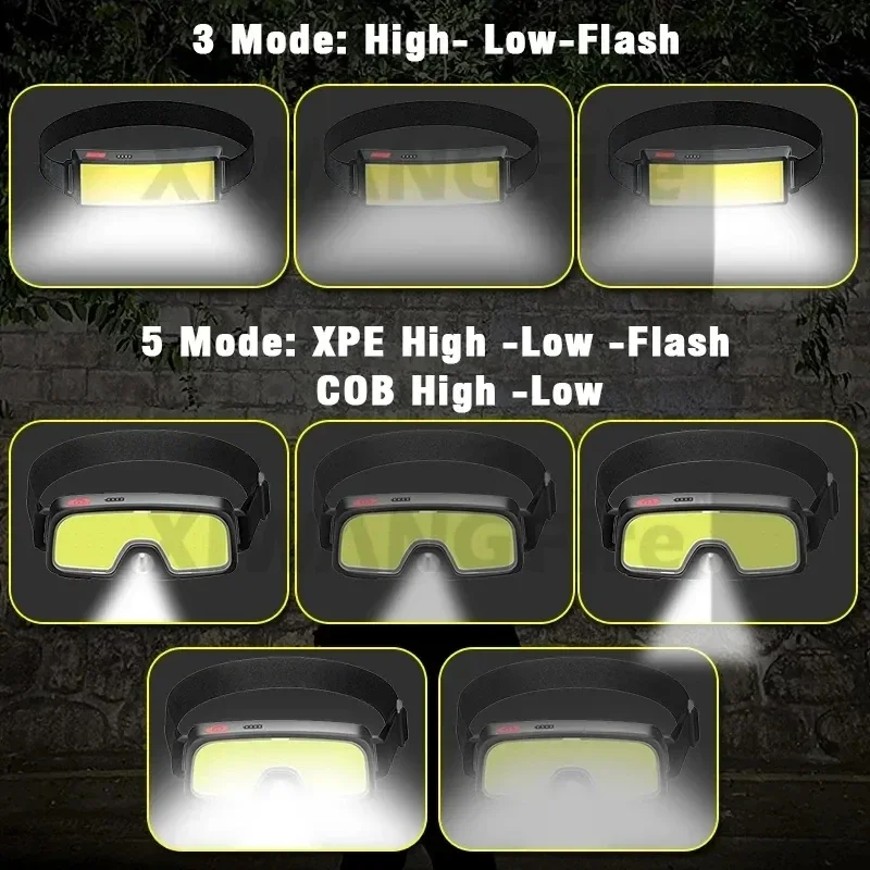 Powerful COB LED Headlamp Type - Fish Finder Battery incelemesi ve fiyatı