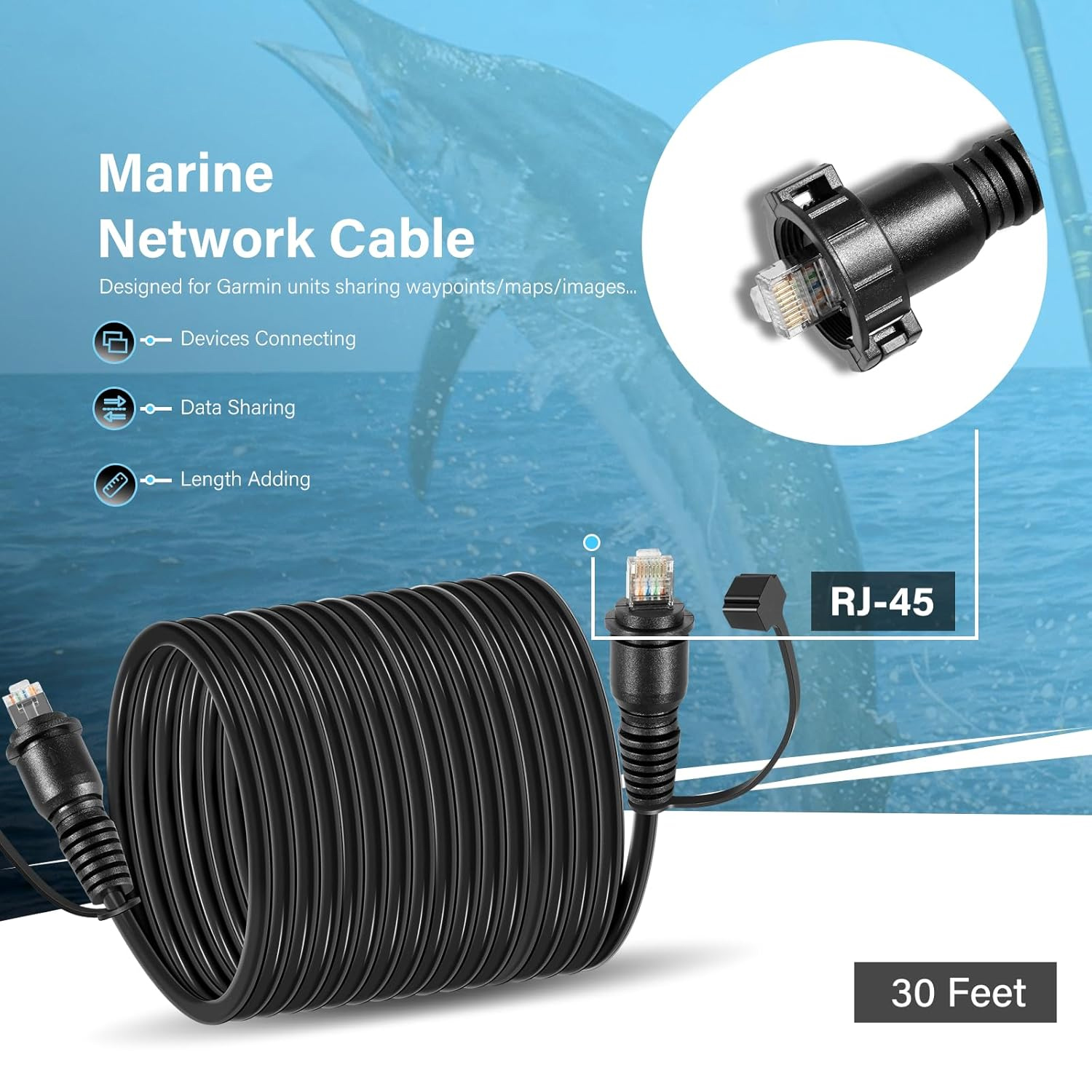 30 Foot Marine Network Cable f - Fish Finder incelemesi ve fiyatı
